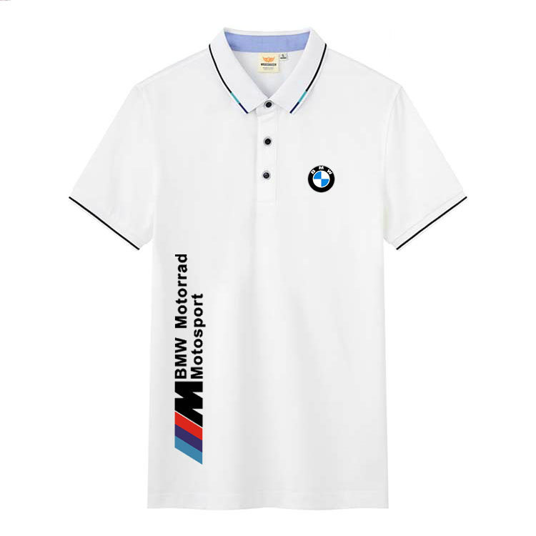 2022 Polo BMW Motorrad Motorsport Homme Col Contrasté Coton Respirant